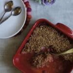 Croustade rhubarbe & fraises
