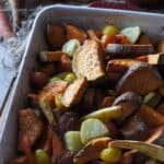 Légumes rôtis au four & sauce aux câpres